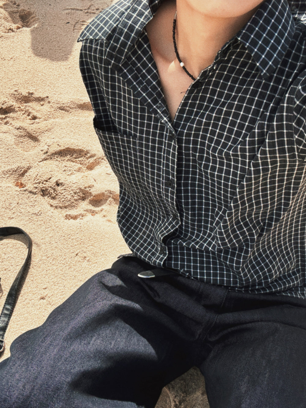 簡約款！短版韓系格仔恤衫｜4色入