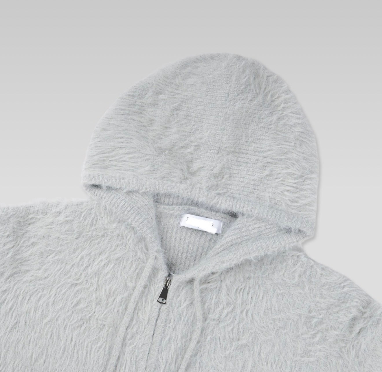 超保暖軟糯馬海毛雙拉鏈針織外套｜4色入