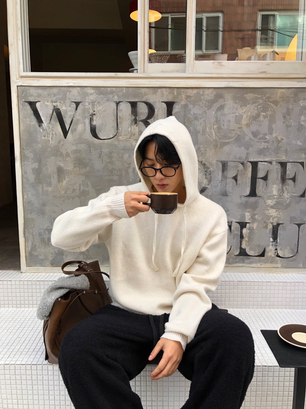 男友感單品！立體編織針織Hoodie｜4色入