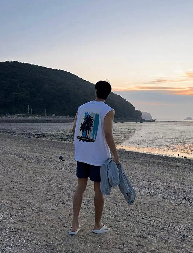 韓系California坎肩寬鬆背心｜1色入