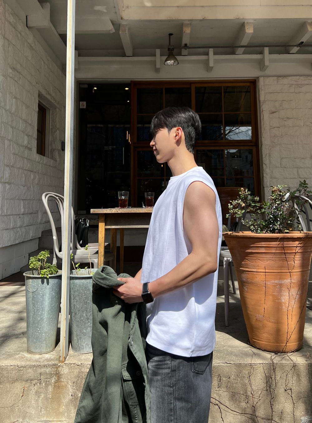 Gym Bro系列🏋️線條純色坎肩背心｜4色入