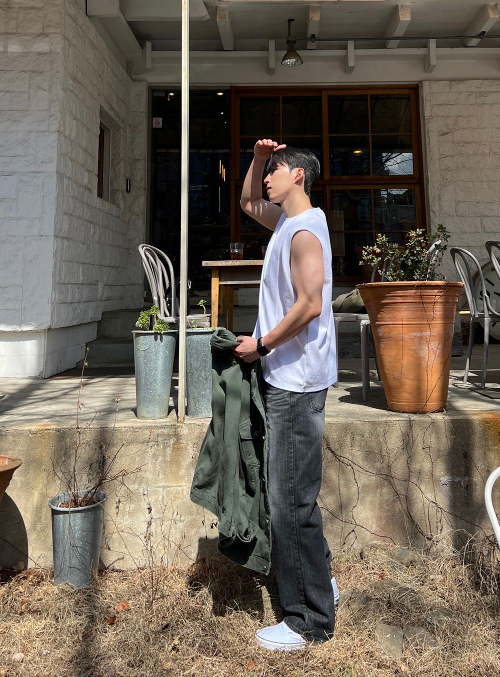 Gym Bro系列🏋️線條純色坎肩背心｜4色入