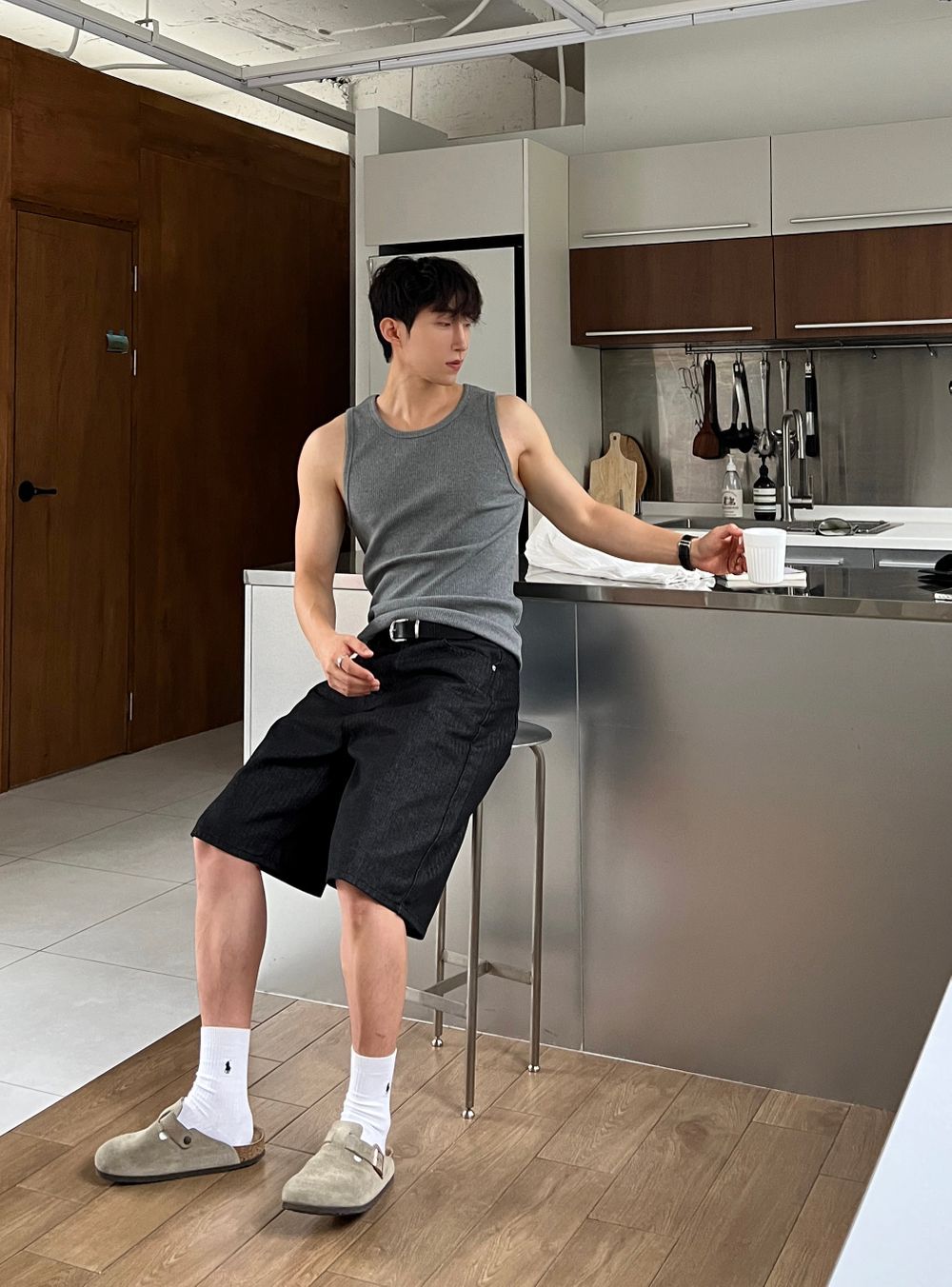 Gym Bro系列🏋️純色貼身彈性背心｜6色入