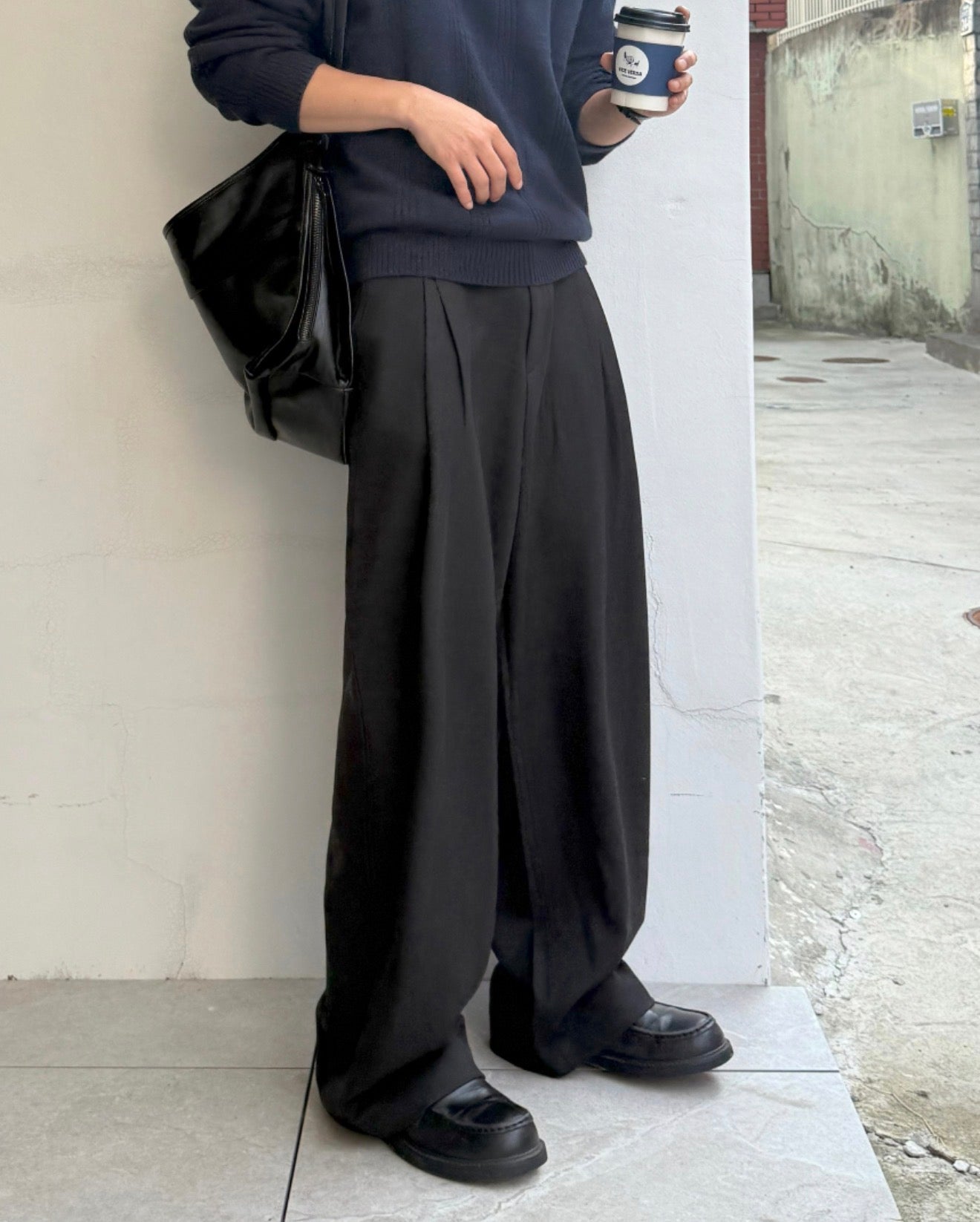 PREMIUM👑韓製裂紋理軟皮革斜孭袋｜3色入