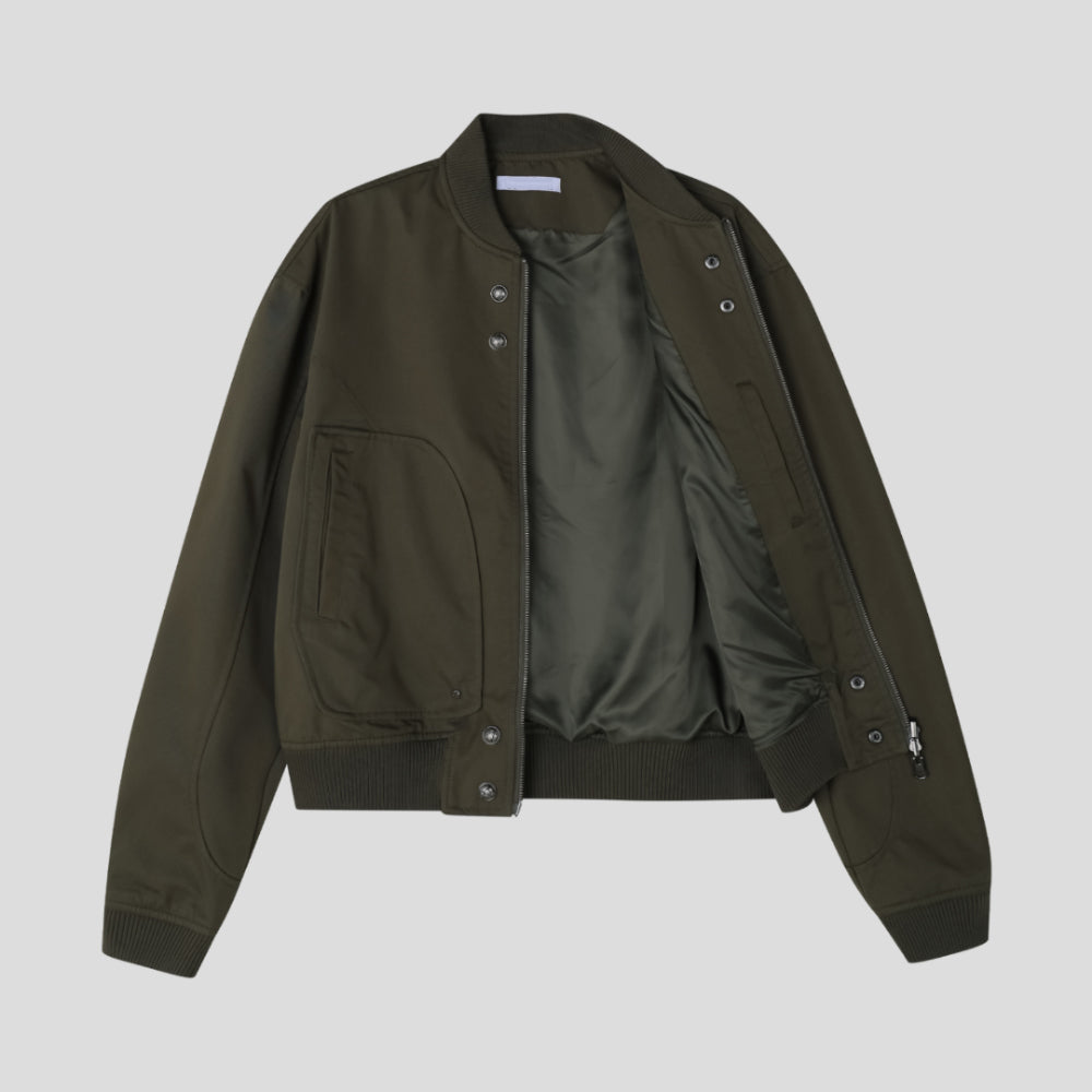 金屬細節加分！大口袋短款MA1｜2色入