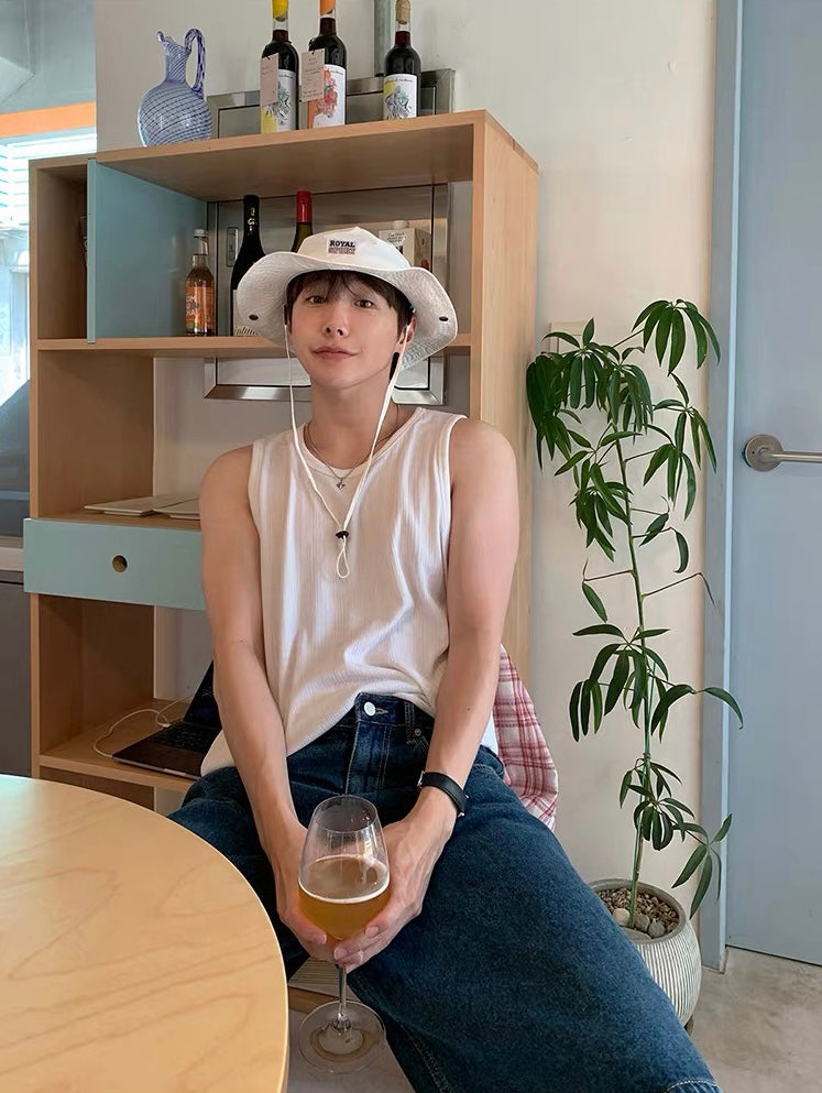 韓系純色坎肩寬鬆背心｜2色入