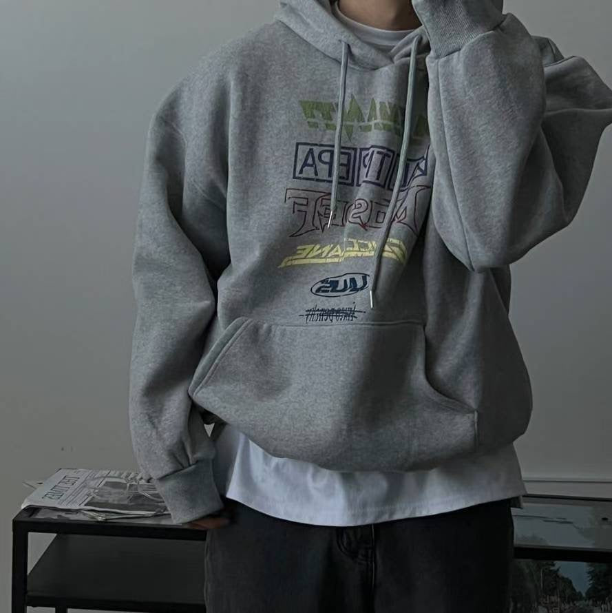 Multi logo 印花連帽衛衣