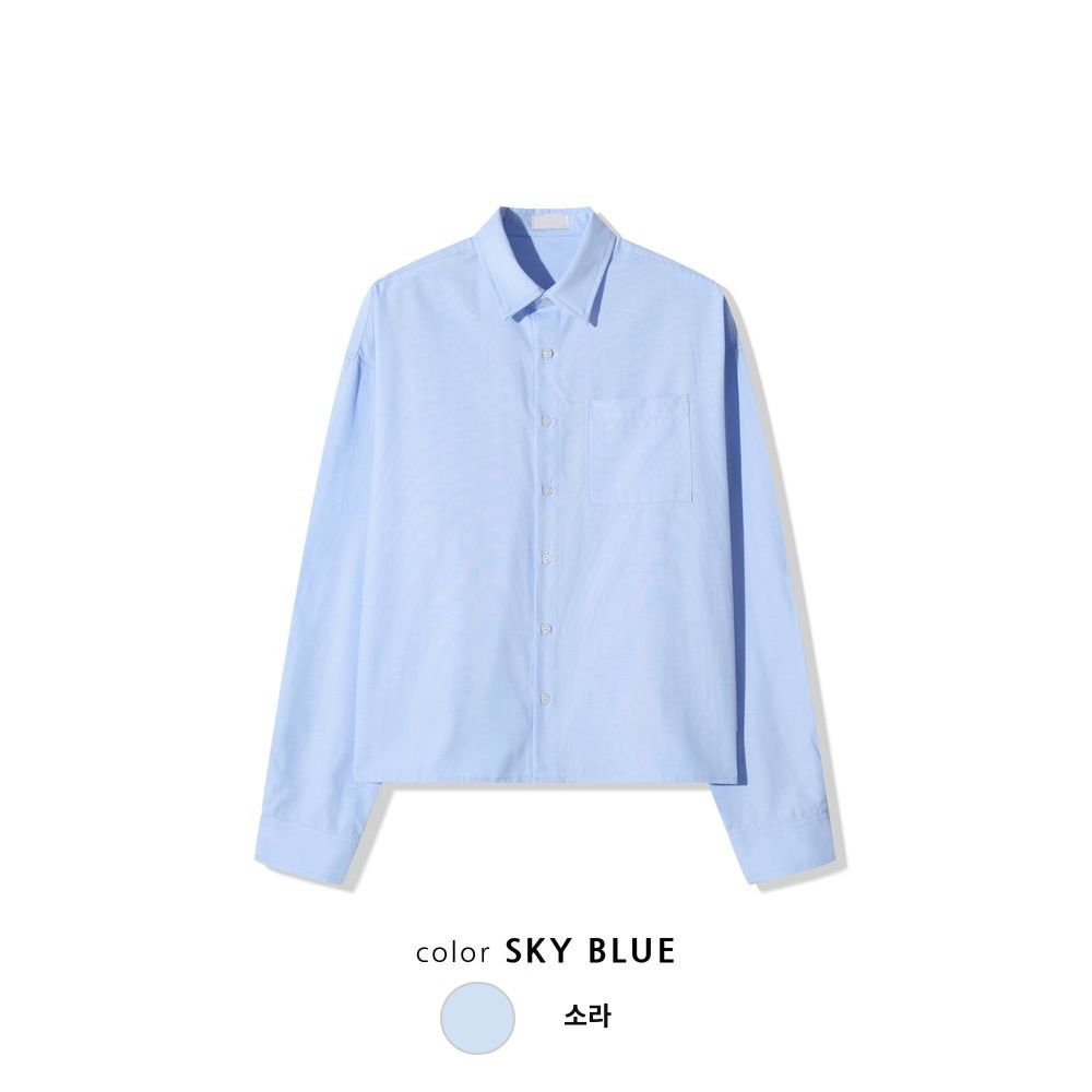 四季皆可穿！經典半短版牛津恤衫｜6色入
