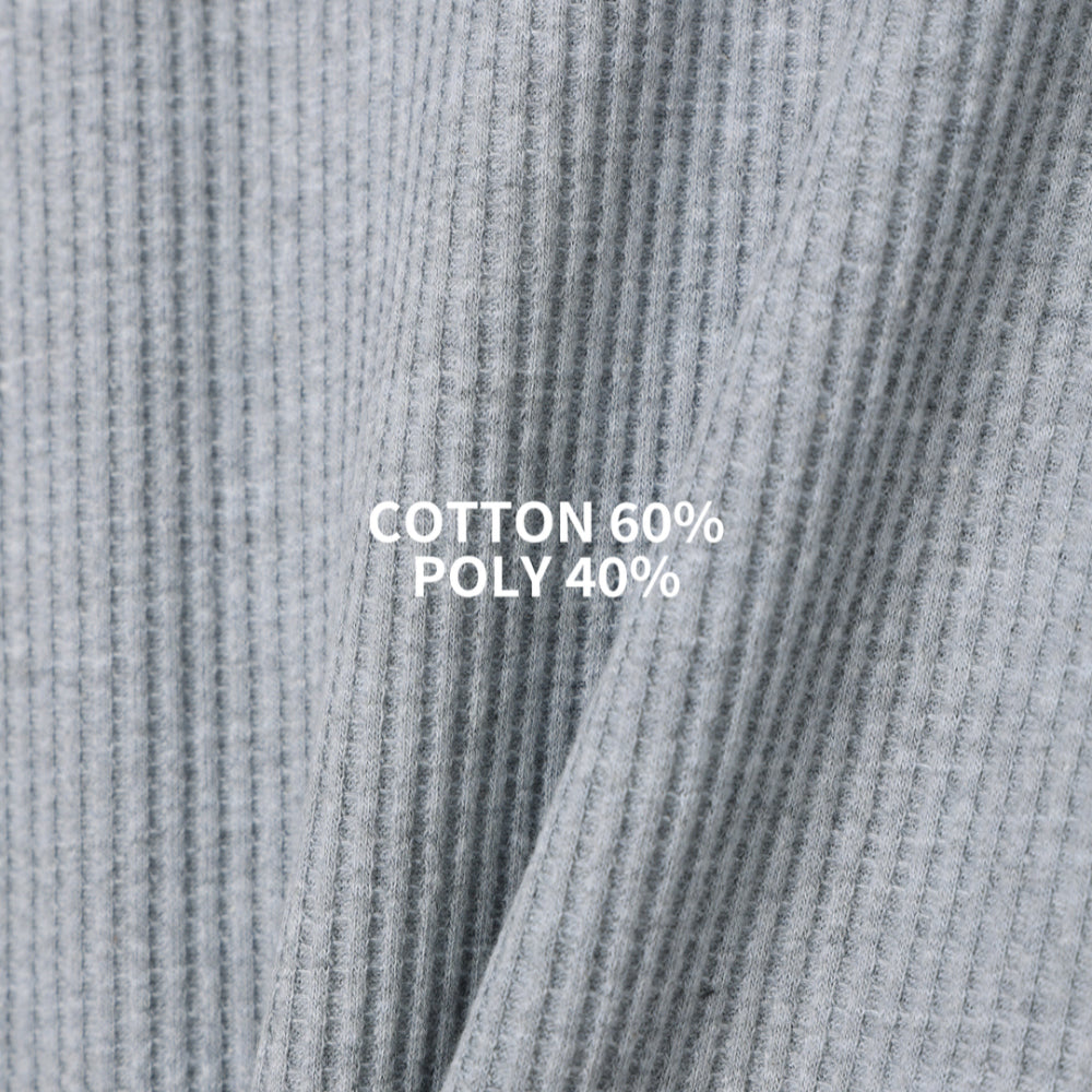 Gym人必備！窩夫紋短款長袖Tee￼