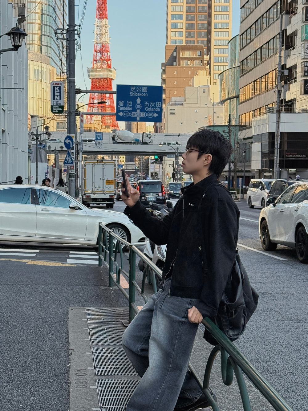 多尺碼！型格貓鬚水洗牛仔褲｜1色入