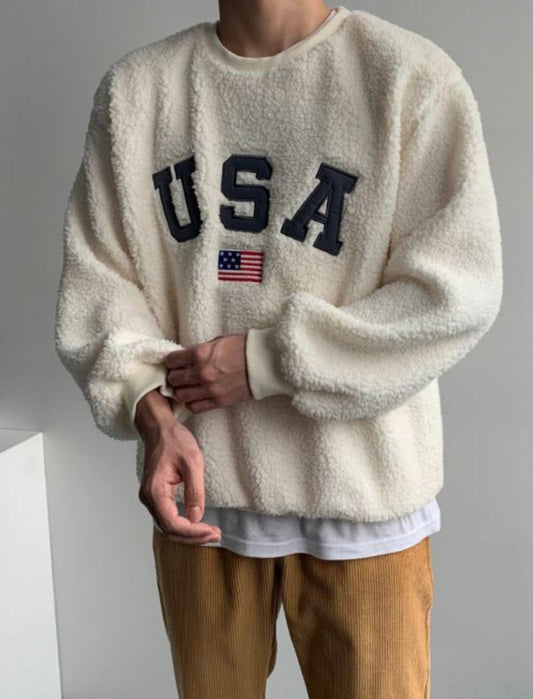 [🇰🇷連線]USA 柔軟毛毛衛衣