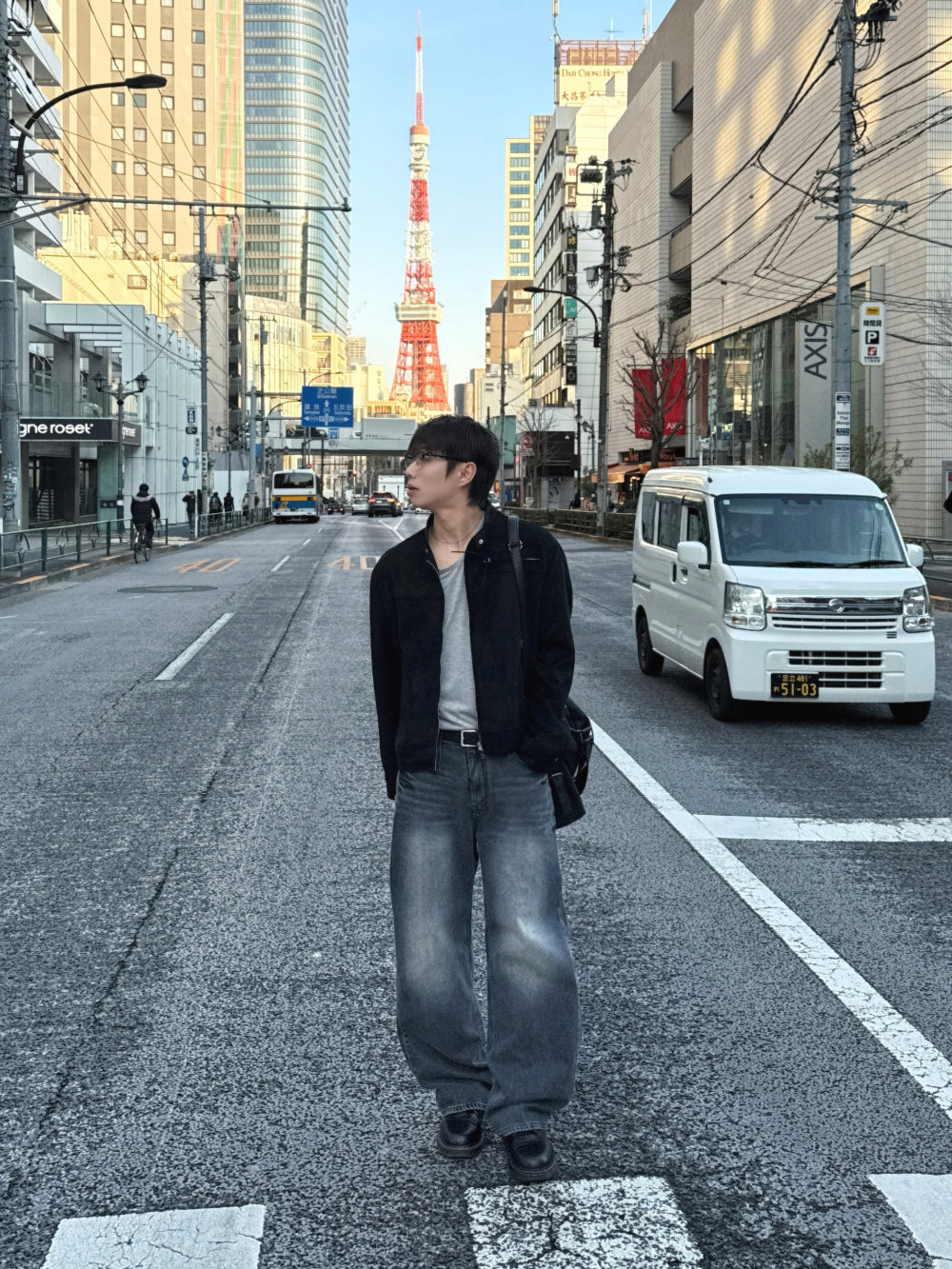 多尺碼！型格貓鬚水洗牛仔褲｜1色入