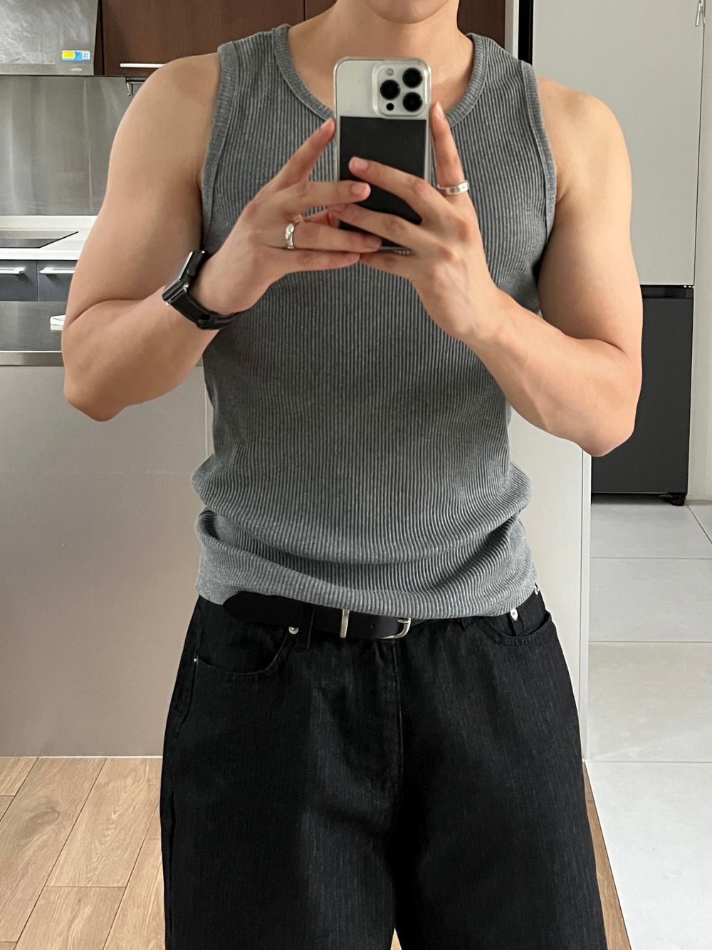 Gym Bro系列🏋️純色貼身彈性背心｜6色入