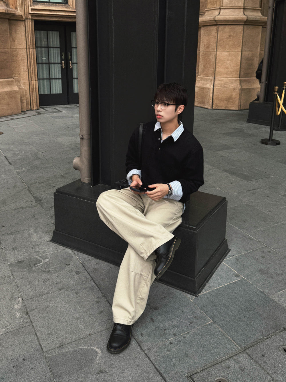 PREMIUM👑細麻花亨利領針織衫｜4色入