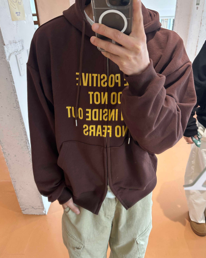 薄款更耐穿🍃Be Positive開胸衛衣｜3色入