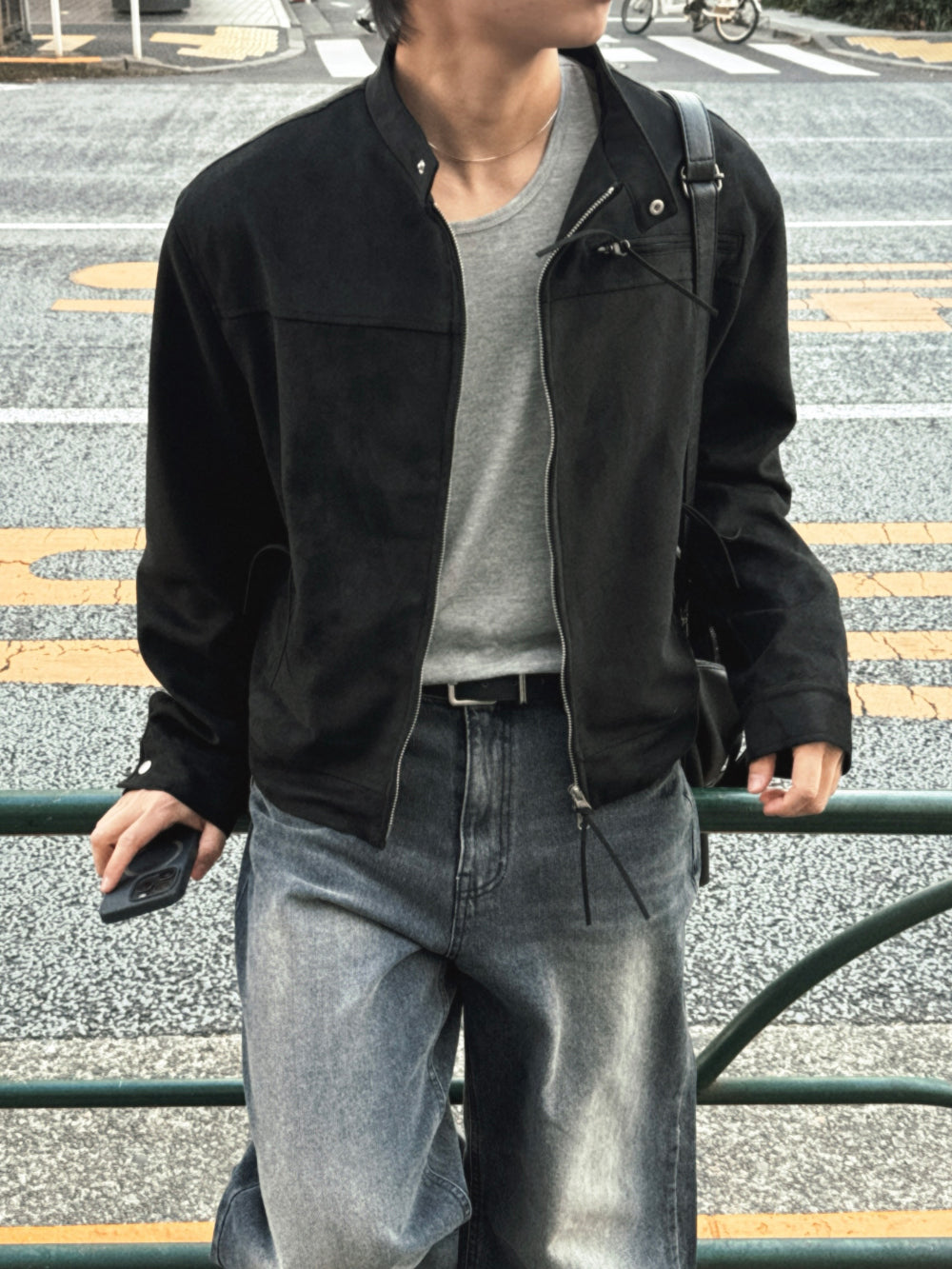 約會必備！紳士風麂皮外套｜2色入