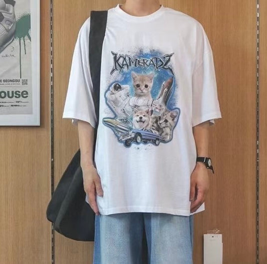 寵物印花棉質短袖