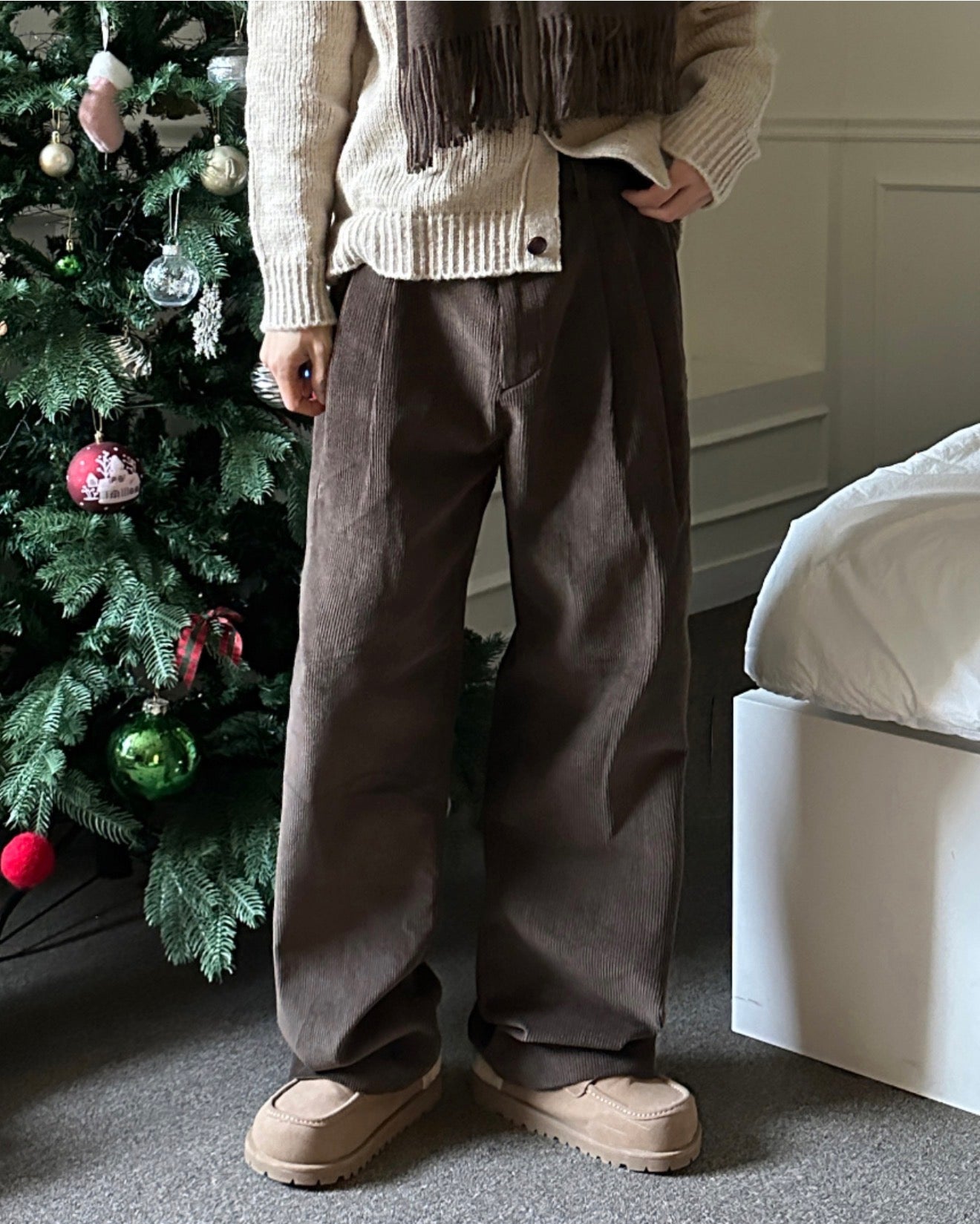 冬天必入🔥燈芯絨直腳長褲｜4色入