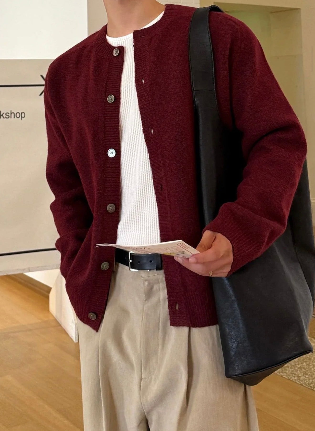 衣櫃必備款！立體編織開胸針織衫｜9色入