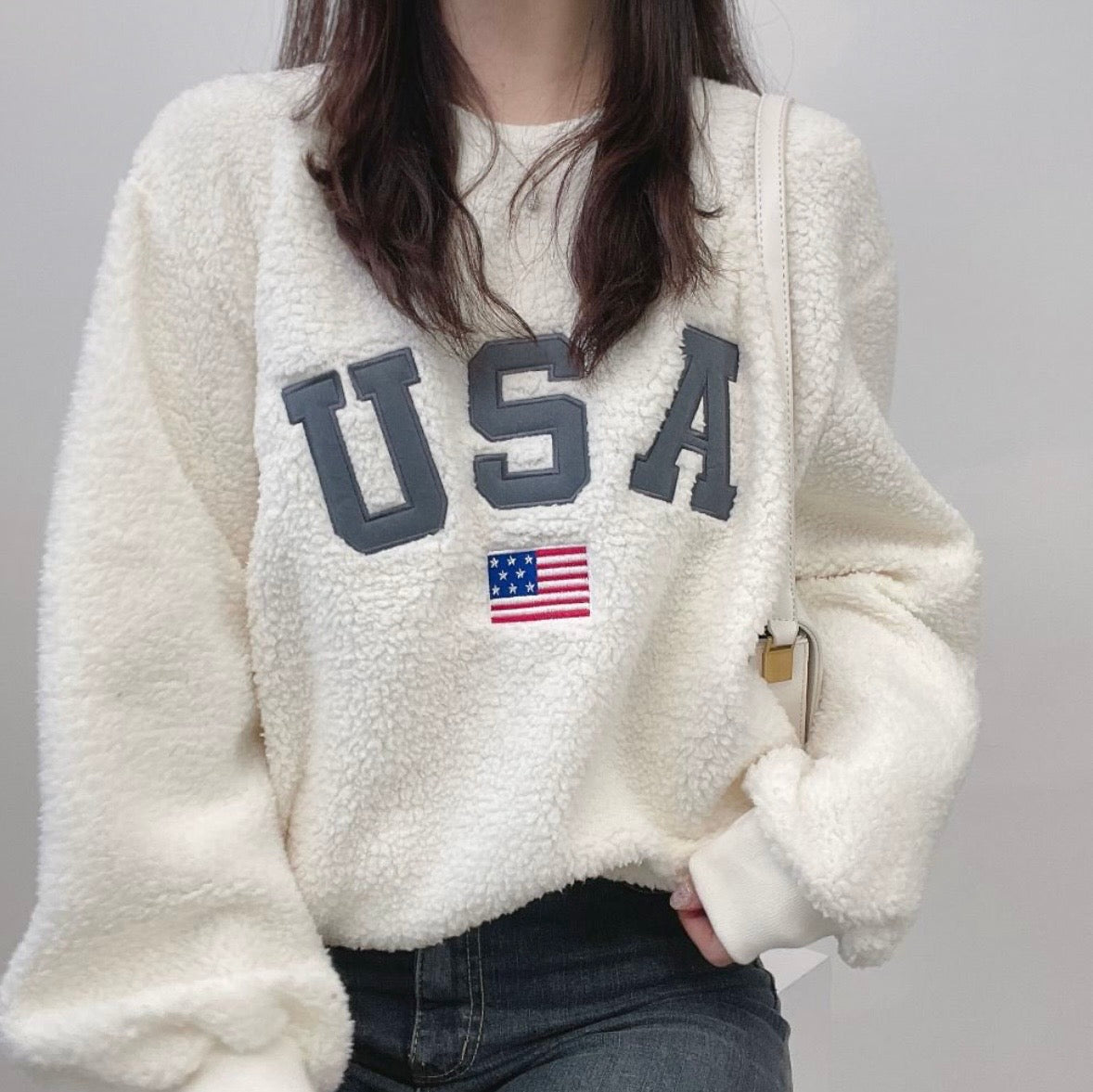 [🇰🇷連線]USA 柔軟毛毛衛衣