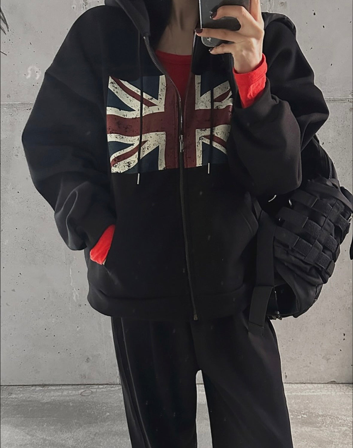 男女OK！短款國旗印花拉鏈外套｜2色入