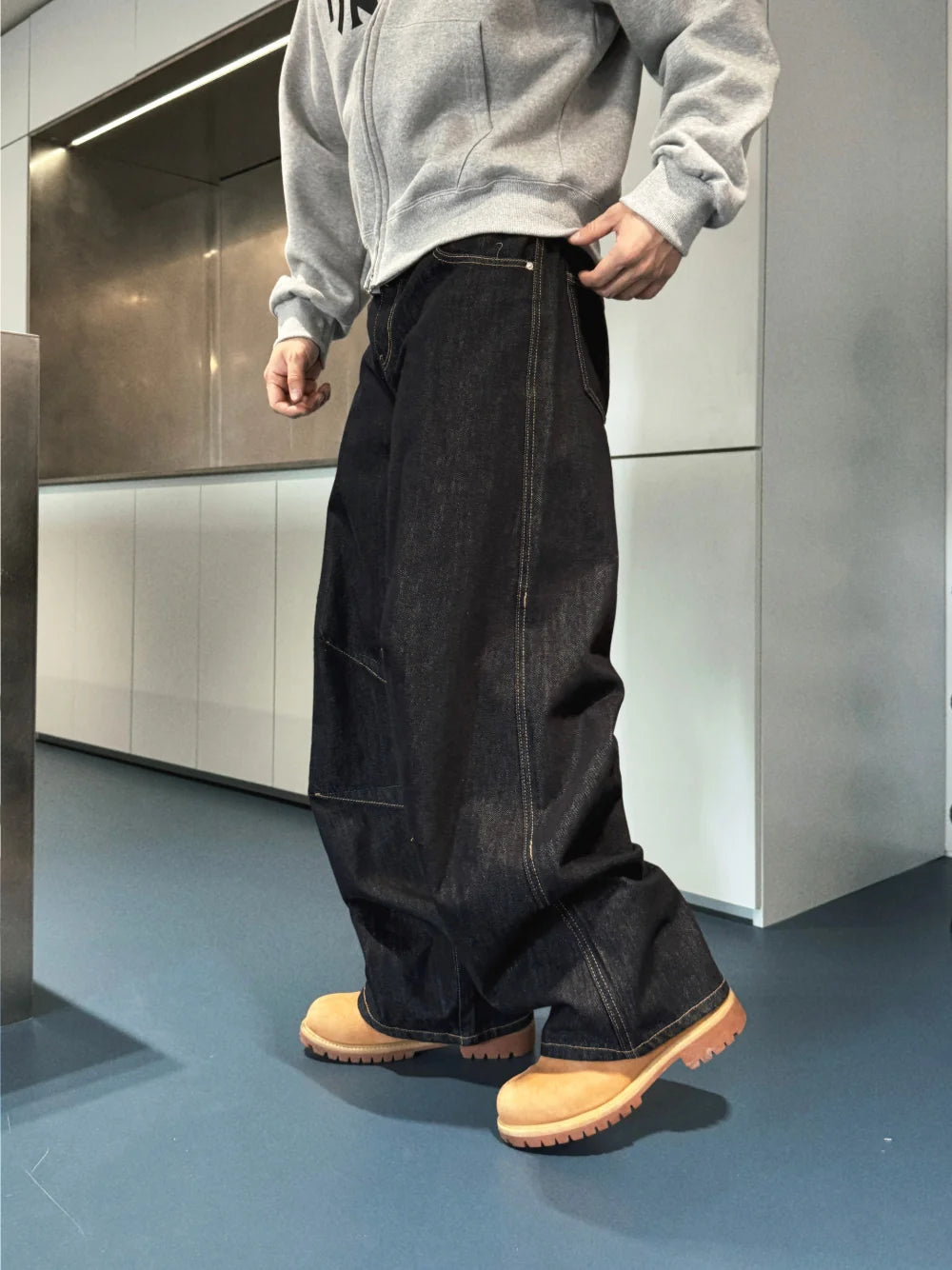 美式街頭感☄️水洗牛仔微闊形牛仔褲｜7色入