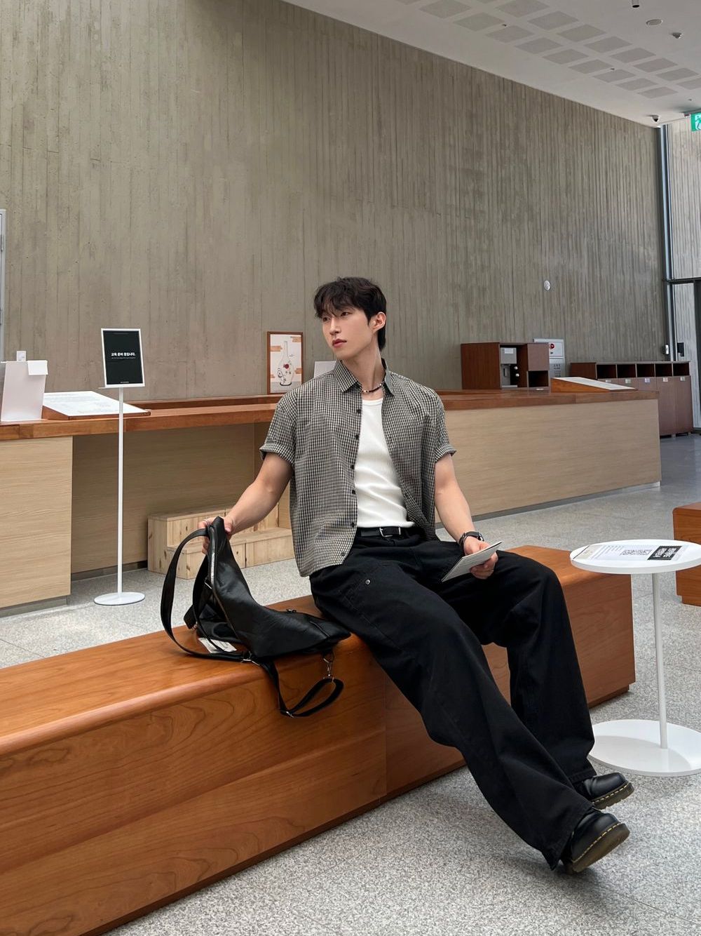 不壓身高！格仔短袖恤衫｜4色入