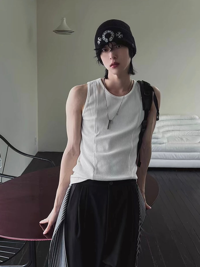 Gym Bro系列🏋️純色貼身彈性背心｜2色入