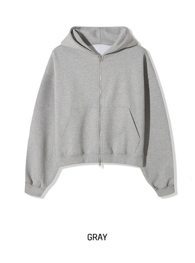 短款比例更好👍🏻基礎短款開胸衛衣｜3色入