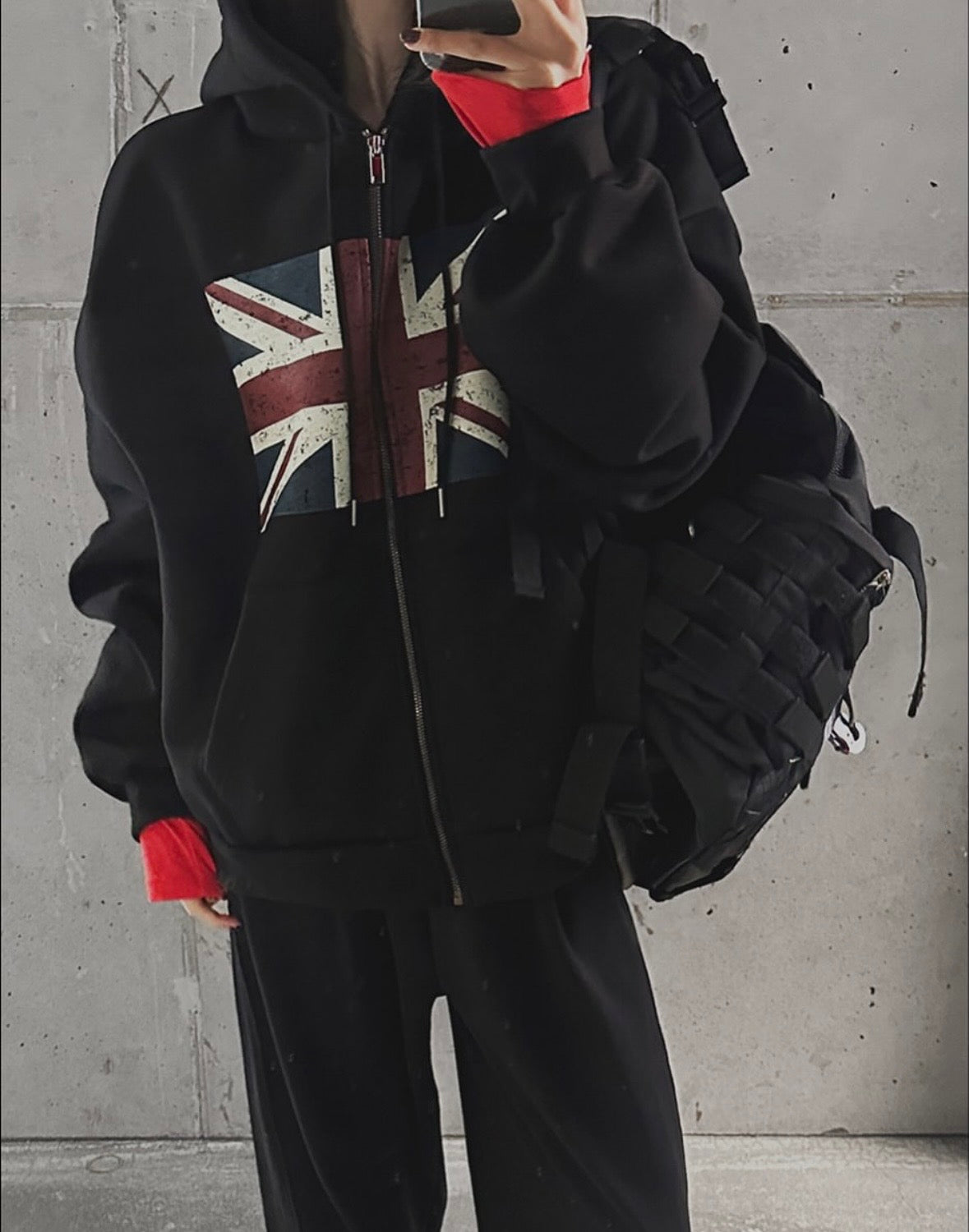 男女OK！短款國旗印花拉鏈外套｜2色入