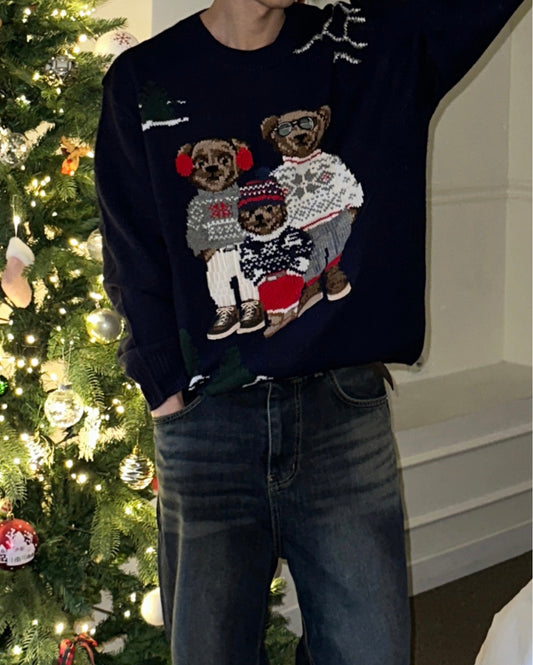 Premium👑啤啤熊羊毛針織衫｜4色入