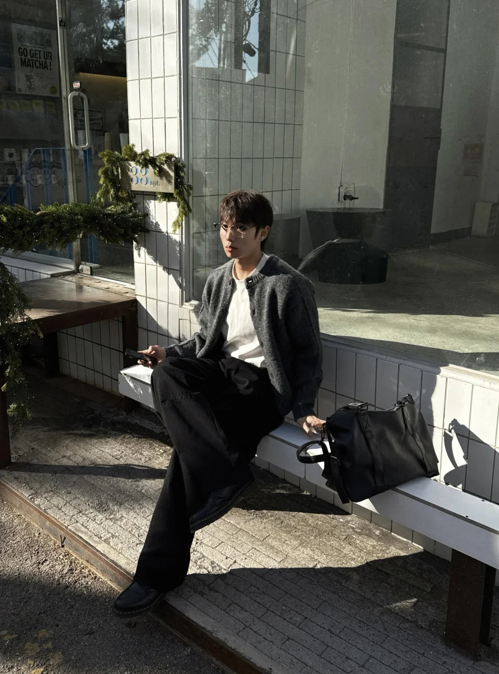 立體剪裁顯肩闊💪🏻圓領短款開胸針織衫｜6色入