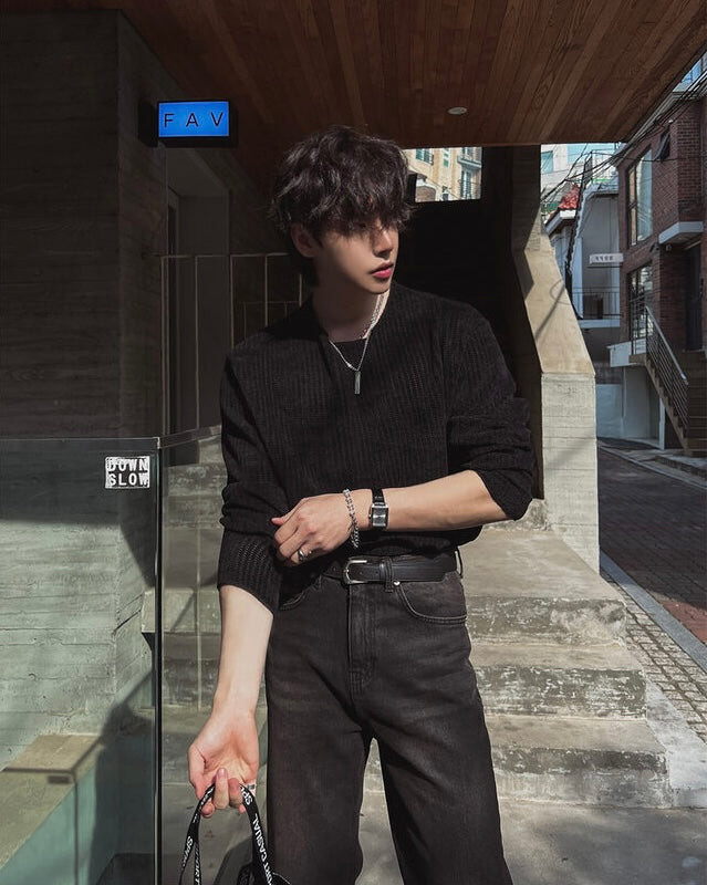 秋冬必備🍂細坑紋長袖TEE｜4色入