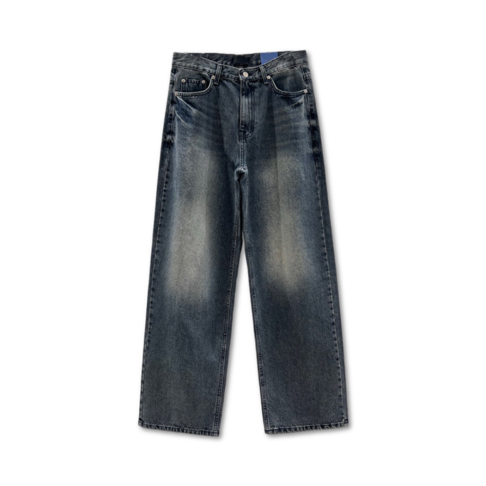 多尺碼！型格貓鬚水洗牛仔褲｜1色入