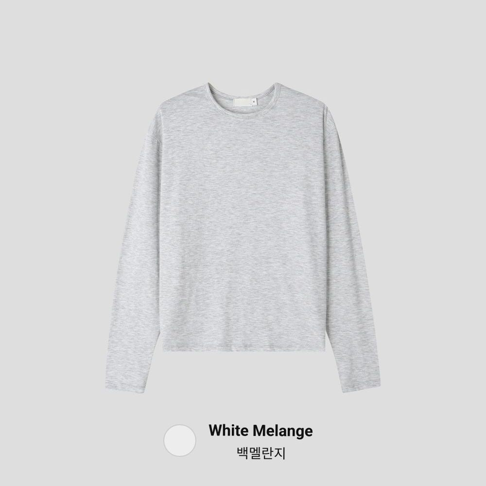 （1＋1）超親膚！韓製柔軟圓領長袖T恤｜9色入