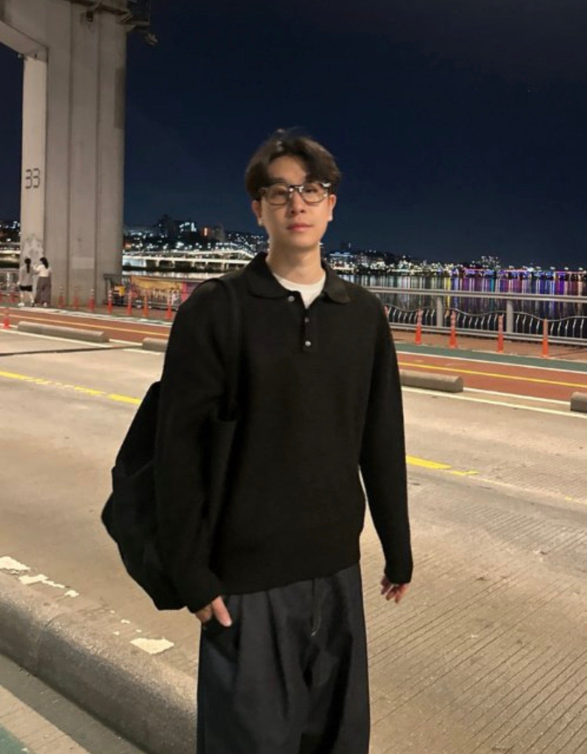 (休閑穩重感！)純色翻領POLO針織上衣｜9色入