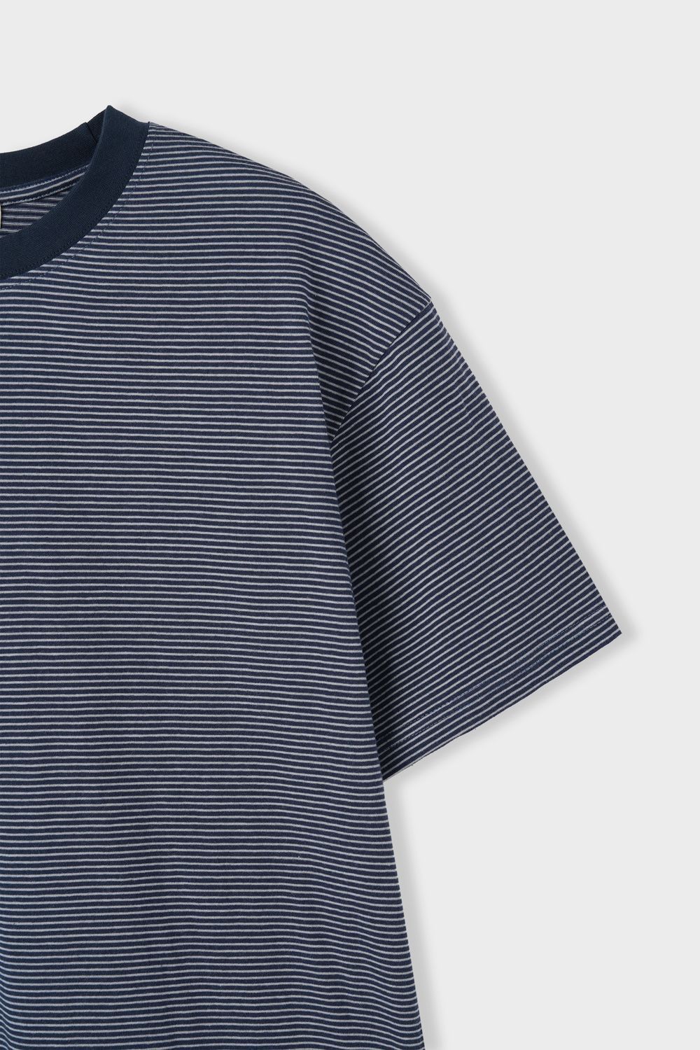 美式復古橫間短款純棉短袖｜3色入