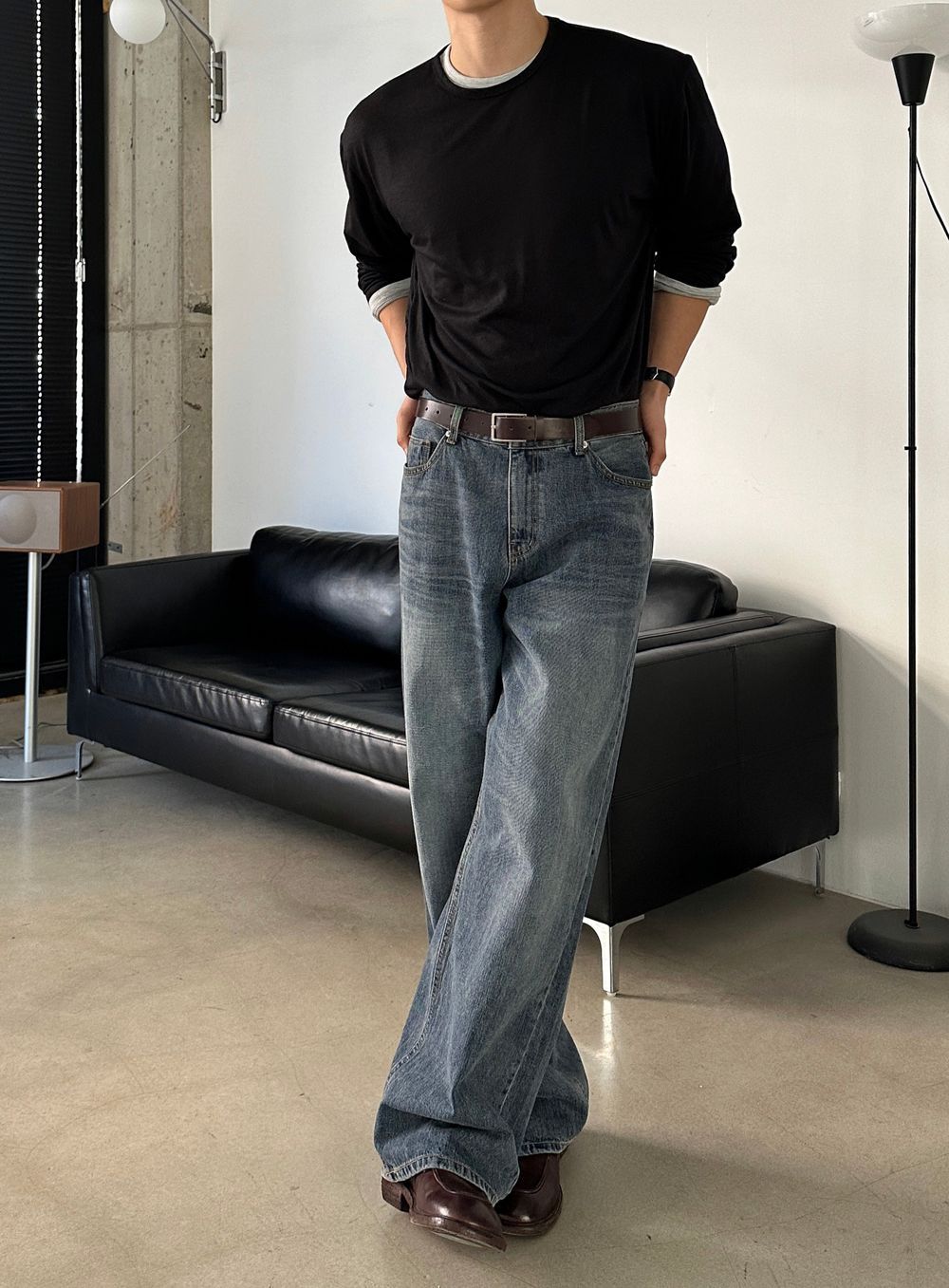 （1＋1）超親膚！韓製柔軟圓領長袖T恤｜9色入