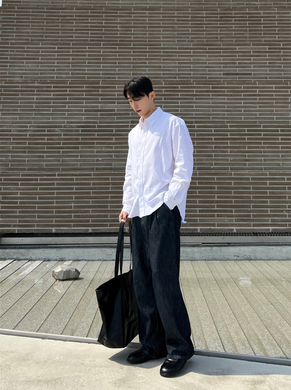 韓系極簡風皮鞋｜2色入