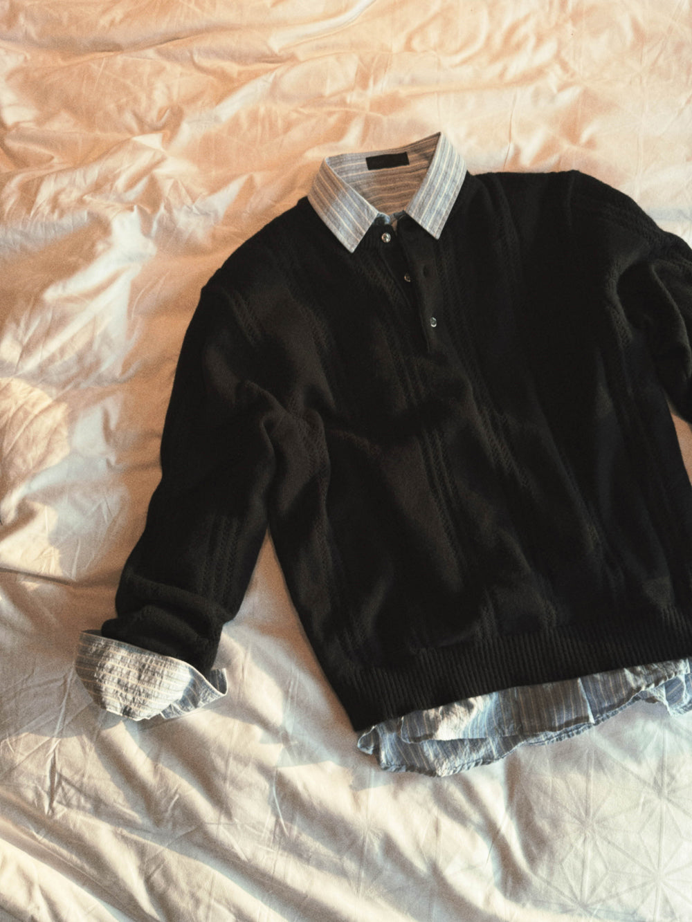 PREMIUM👑細麻花亨利領針織衫｜4色入