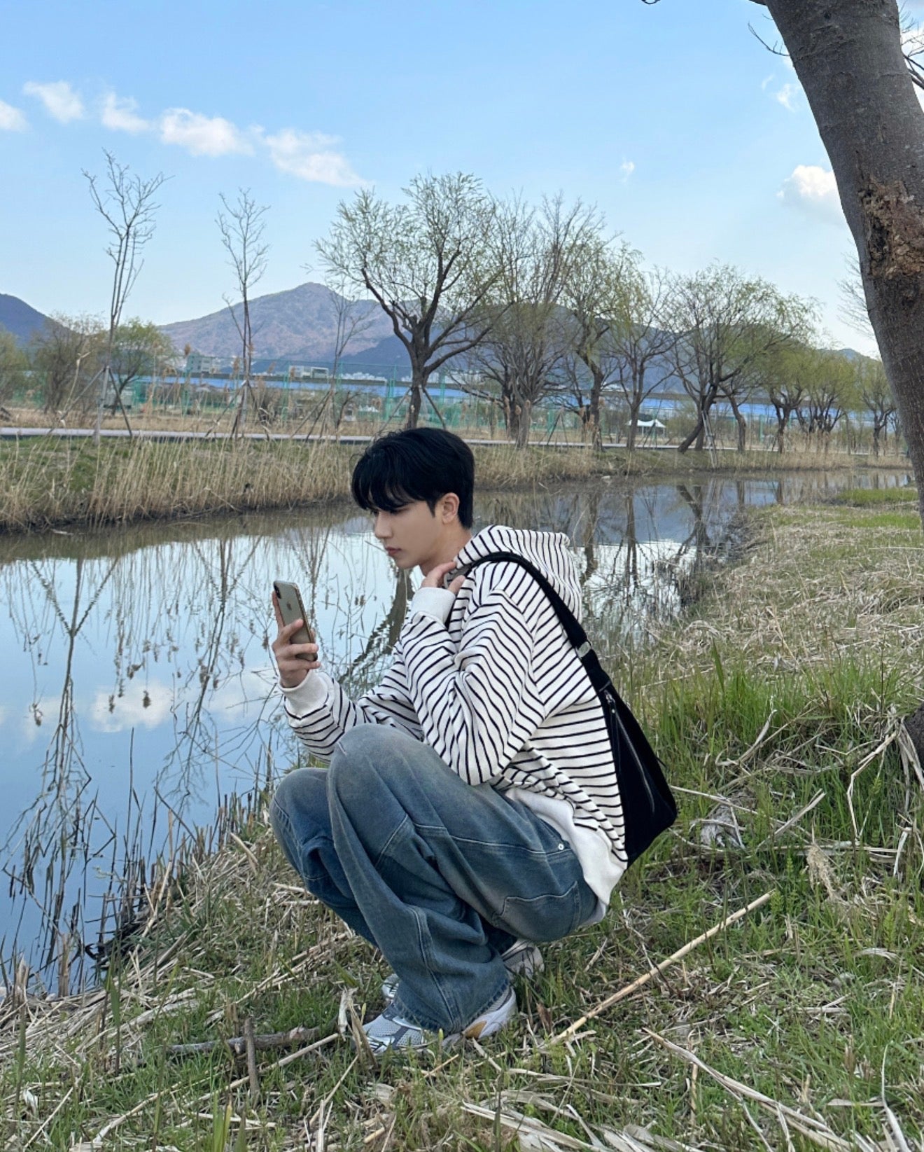 韓系簡約款✨條紋開胸衛衣｜2色入