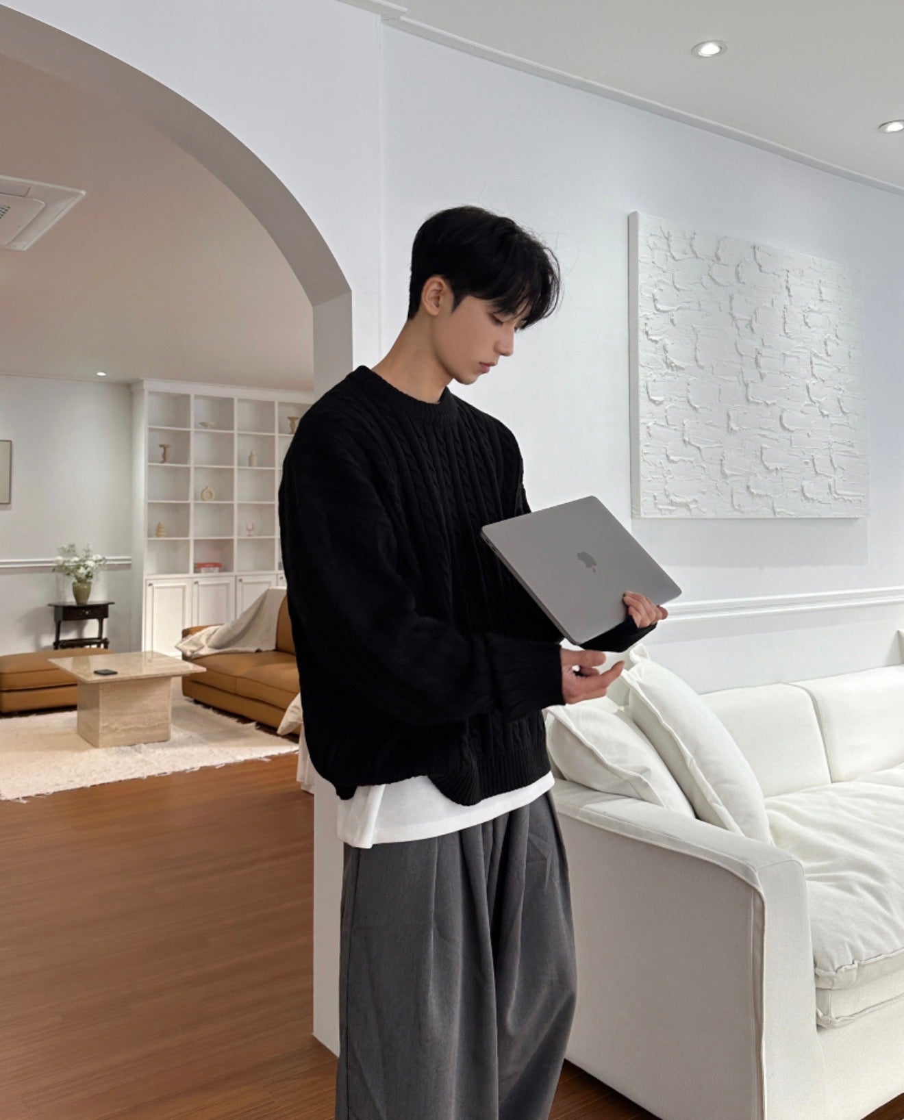 高品質! 百搭純色麻花紋針織衫｜5色入