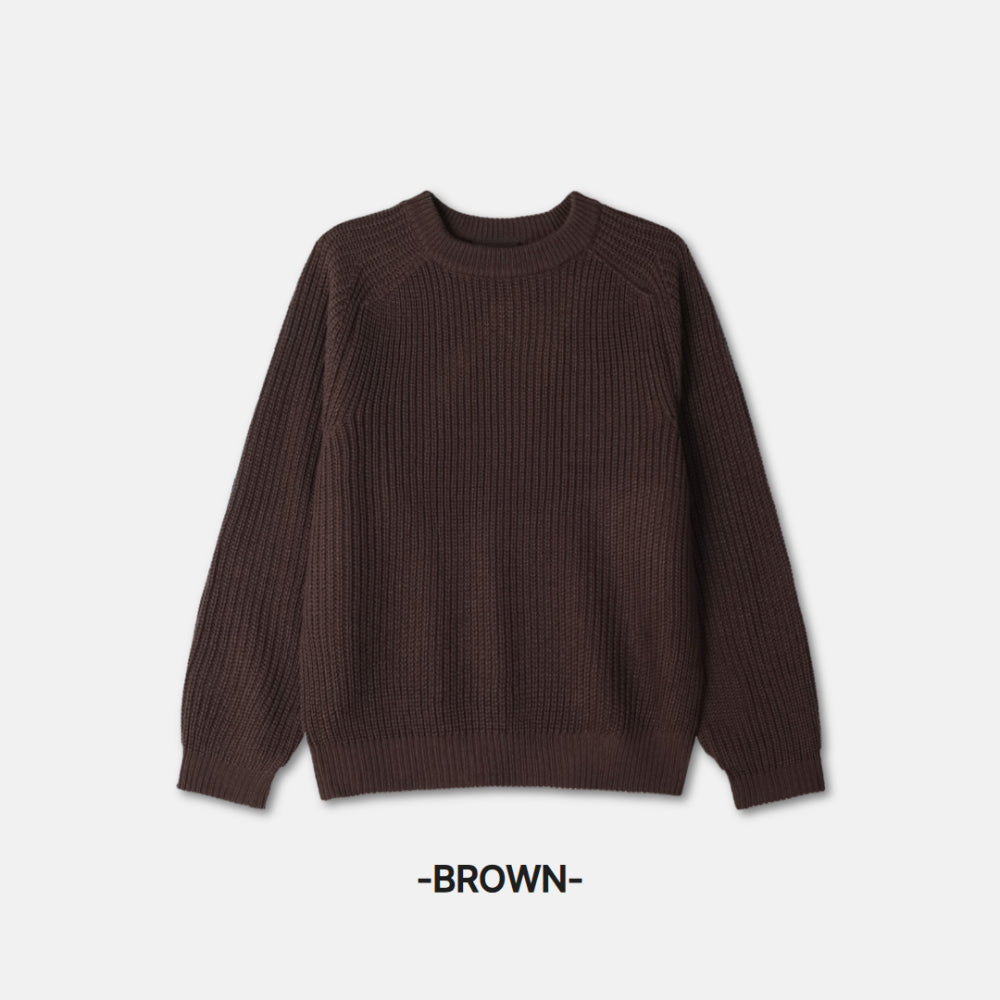 福利價🧧基礎款華夫格圓領針織衫｜7色入