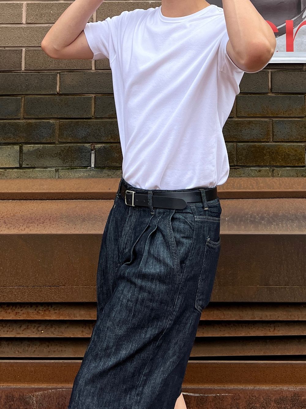 PREMIUM Set👑斜紋雙褶靛藍牛仔褲｜1色入