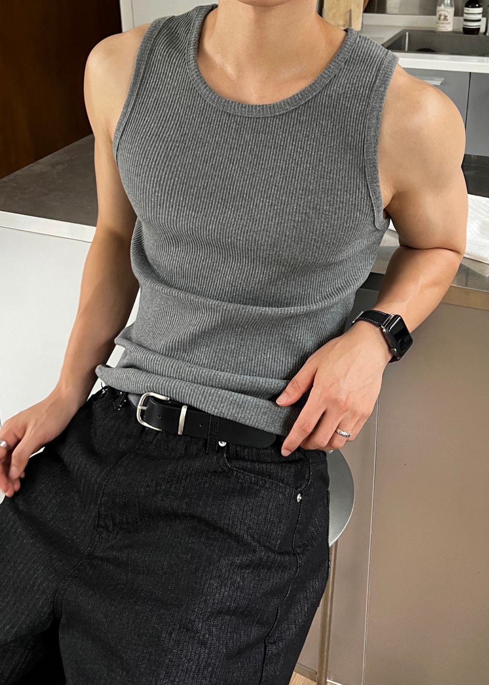 Gym Bro系列🏋️純色貼身彈性背心｜6色入