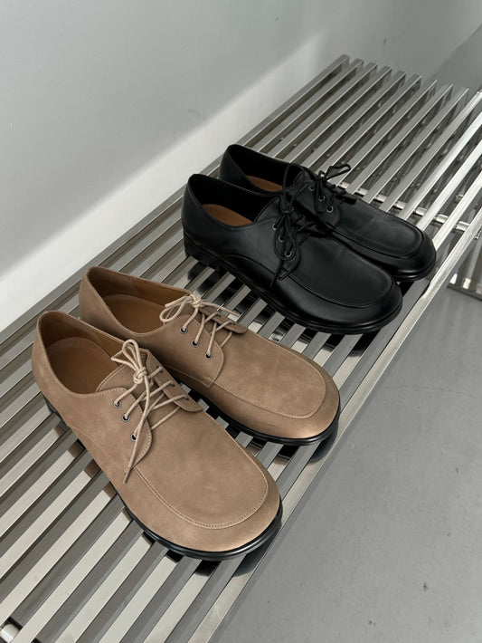 韓系極簡風皮鞋｜2色入