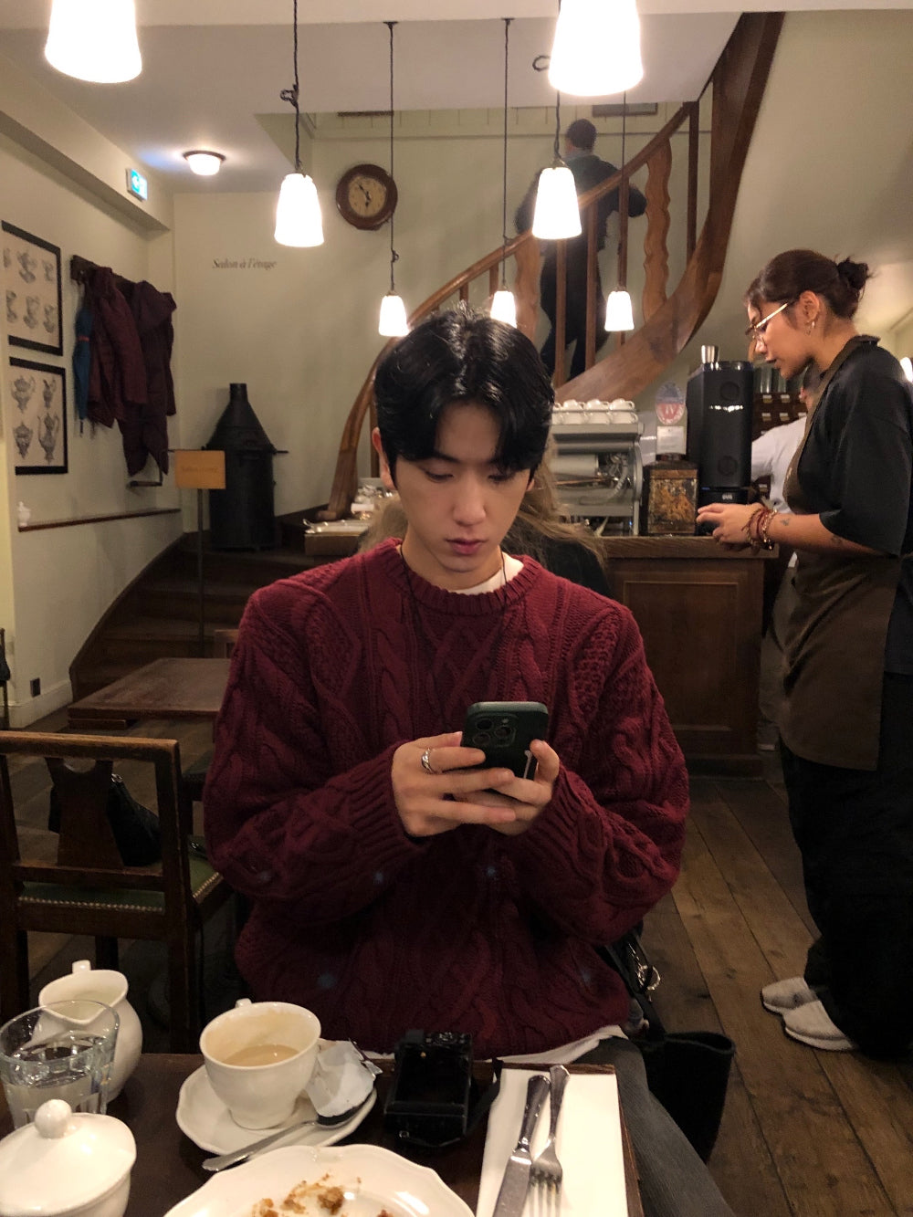 50%羊毛🐑漁夫紋麻花針織衫｜4色入