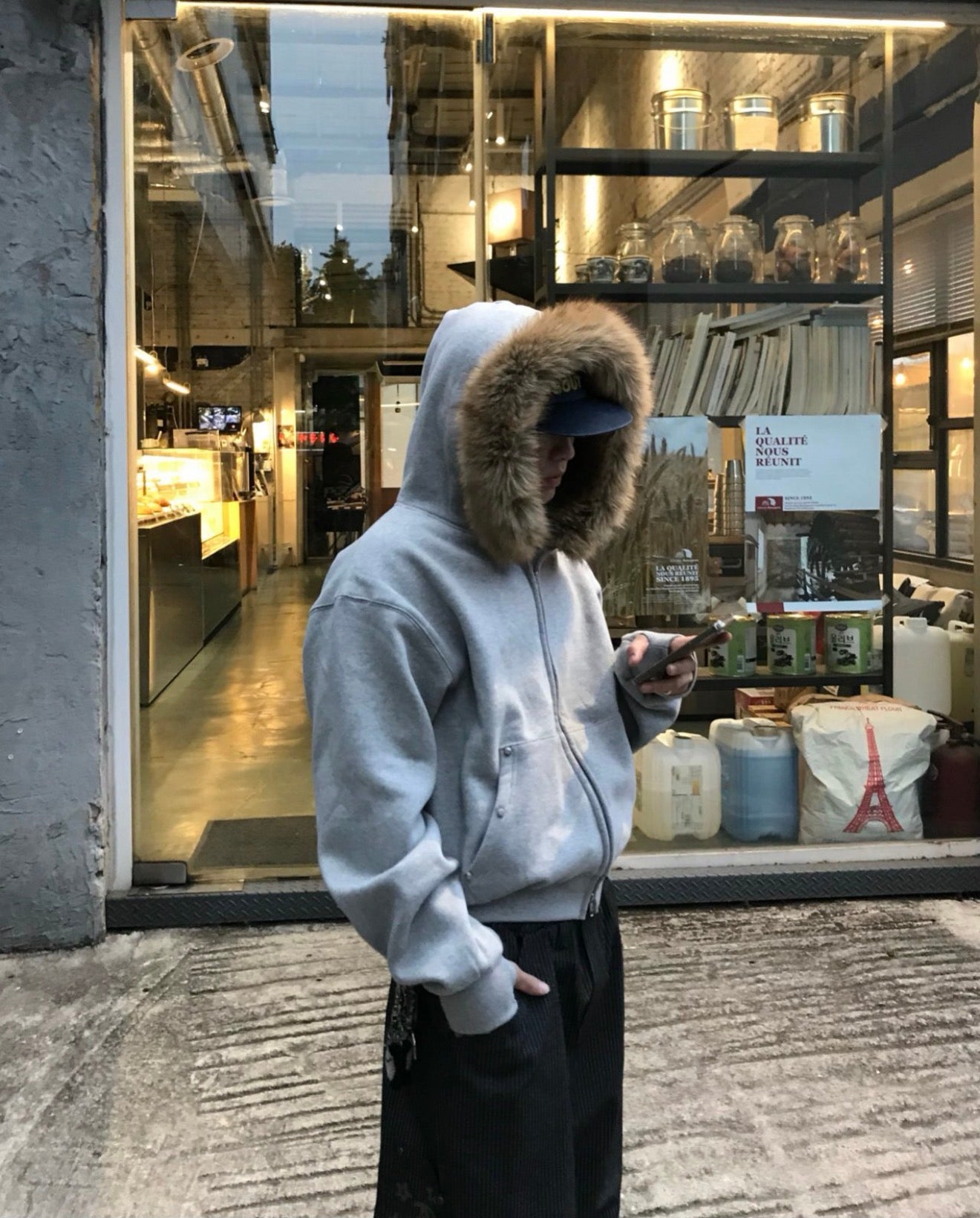 短款比例更好！重磅刷毛開胸衛衣｜2色入