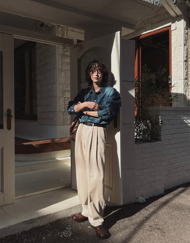 [大熱款🔥]燈芯絨直紋長褲｜5色入