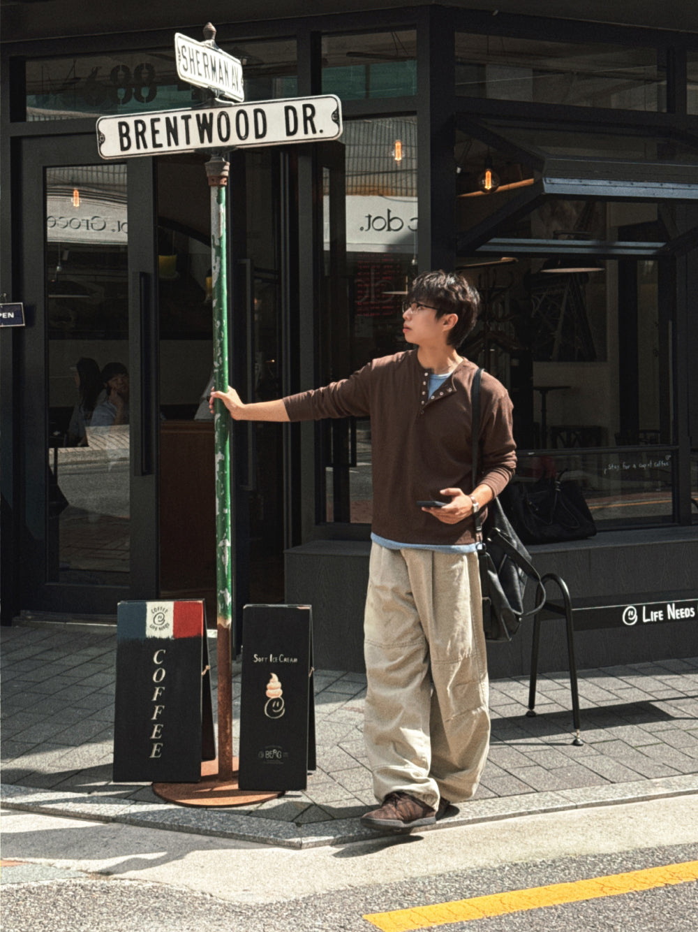 紳士風單品！假兩件細坑紋亨利領Tee｜4色入